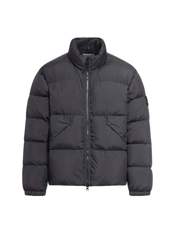 Куртка puffer down jacket 'black' Stone Island — изображение 1 из 2, черный