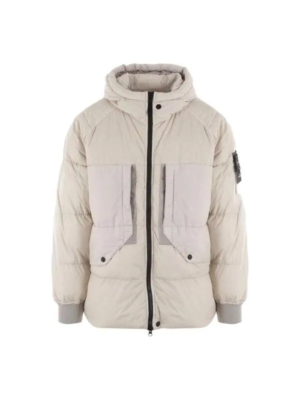 Куртка down jacket 'cream' Stone Island — изображение 1 из 3, бежевый