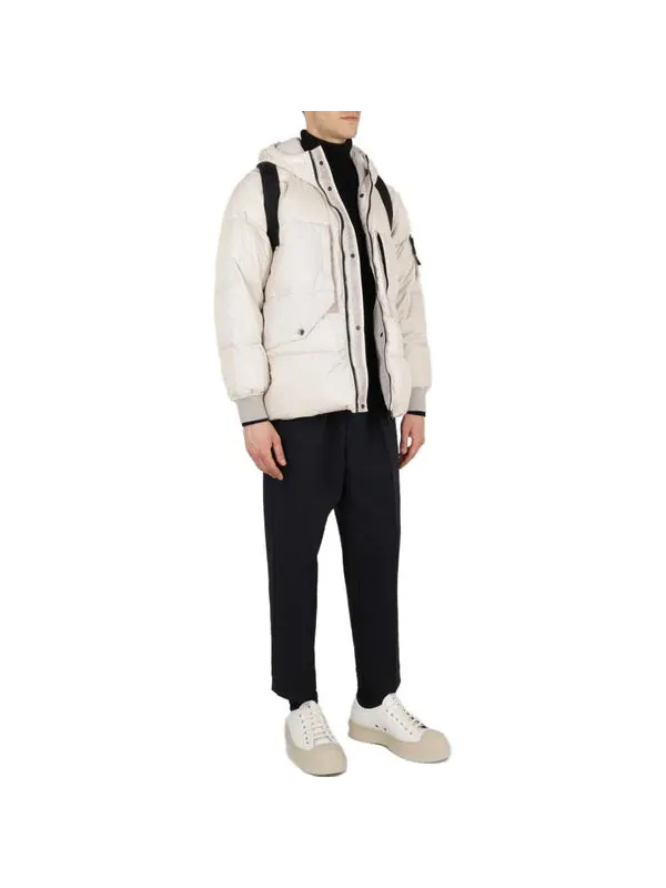 Куртка down jacket 'cream' Stone Island — изображение 3 из 3, бежевый