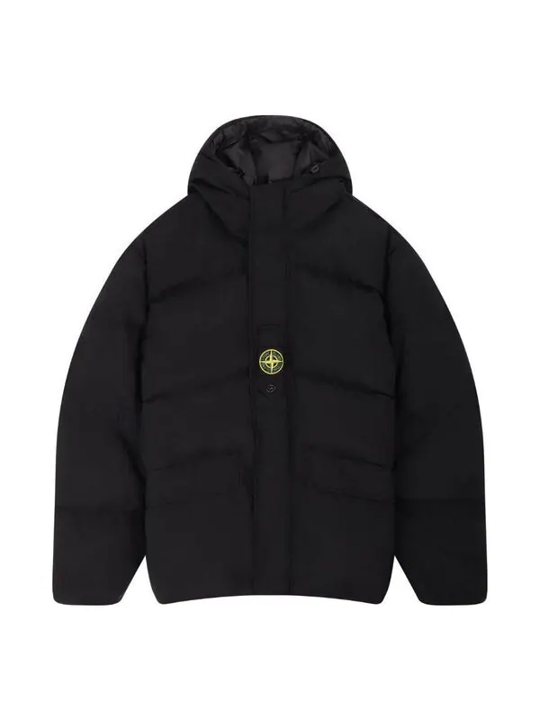 Куртка naslan down tc garment dyed jacket 'black' Stone Island — изображение 2 из 4, черный