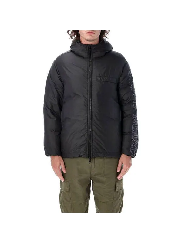 Куртка naslan down tc garment dyed jacket 'black' Stone Island — изображение 4 из 4, черный