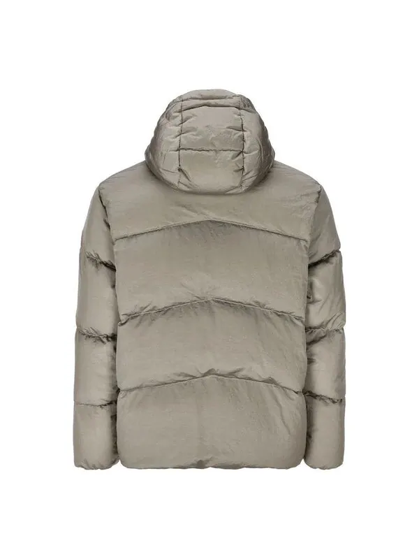 Куртка compass-motif down puffer jacket 'grey' Stone Island — изображение 2 из 2, серый