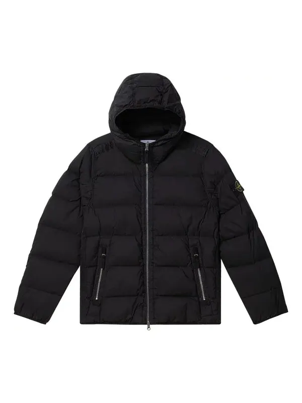 Куртка puffer jacket 'black' Stone Island — изображение 1 из 2, черный