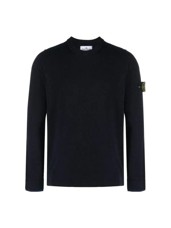 Свитер wool knit 'black' Stone Island — изображение 1 из 2, черный