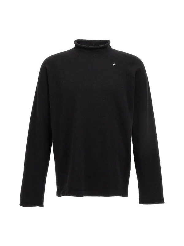 Свитер stellina wool knit 'black' Stone Island — изображение 1 из 2, черный
