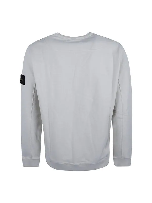 Толстовка sweatshirt 'grey' Stone Island — изображение 2 из 2, серый