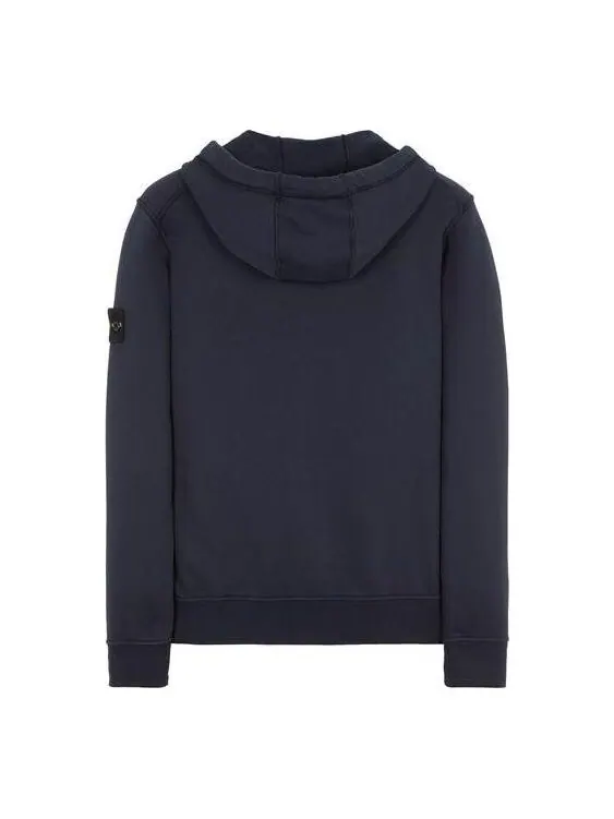 Куртка zip hoodie 'navy blue' Stone Island — изображение 2 из 2, темно-синий