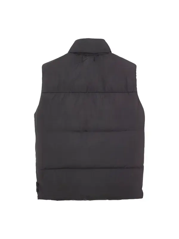 Жилет crinkle reps down vest 'black' Stone Island — изображение 2 из 2, черный