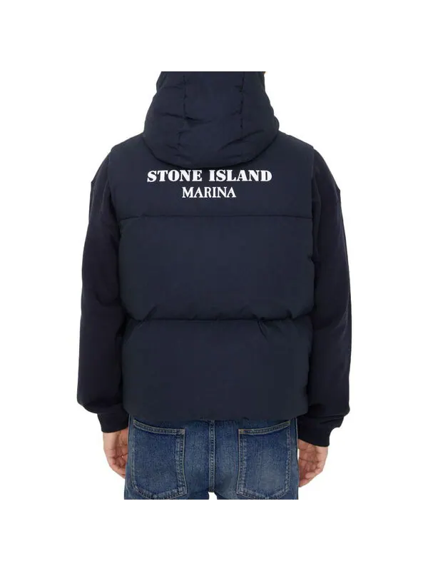 Жилет marina vest 'blue' Stone Island — изображение 4 из 4, синий