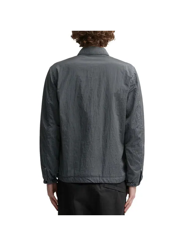 Куртка garment dyed econyl regenerated nylon jacket 'grey' Stone Island — изображение 4 из 4, серый
