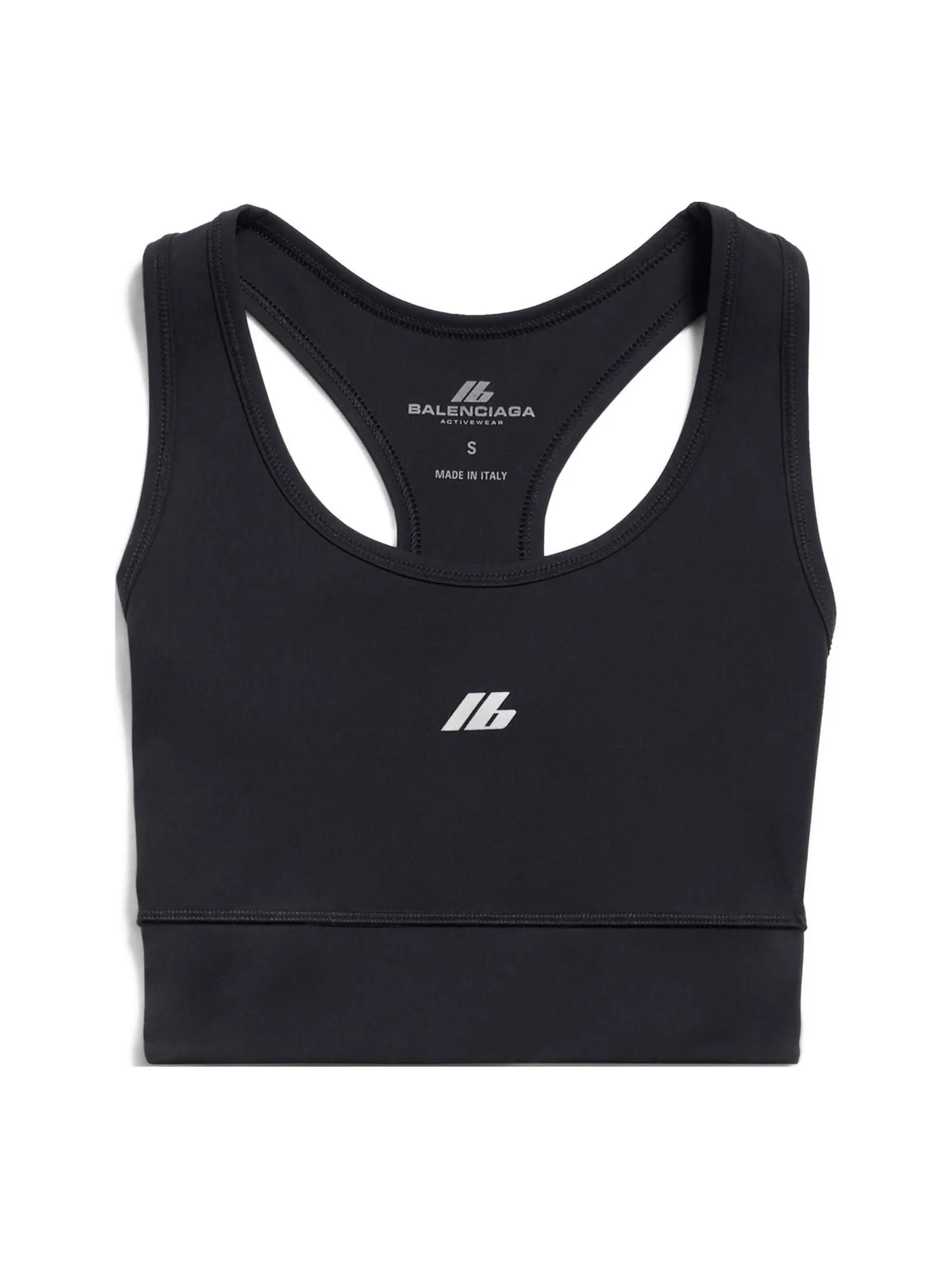 Бюстгальтер (WMNS) Balenciaga Activewear Sports Bra 'Black' — изображение 1 из 7, черный