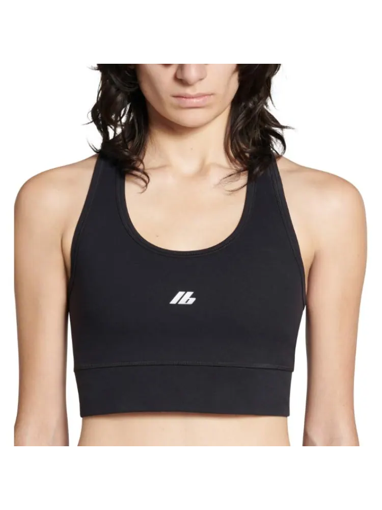 Бюстгальтер (WMNS) Balenciaga Activewear Sports Bra 'Black' — изображение 6 из 7, черный