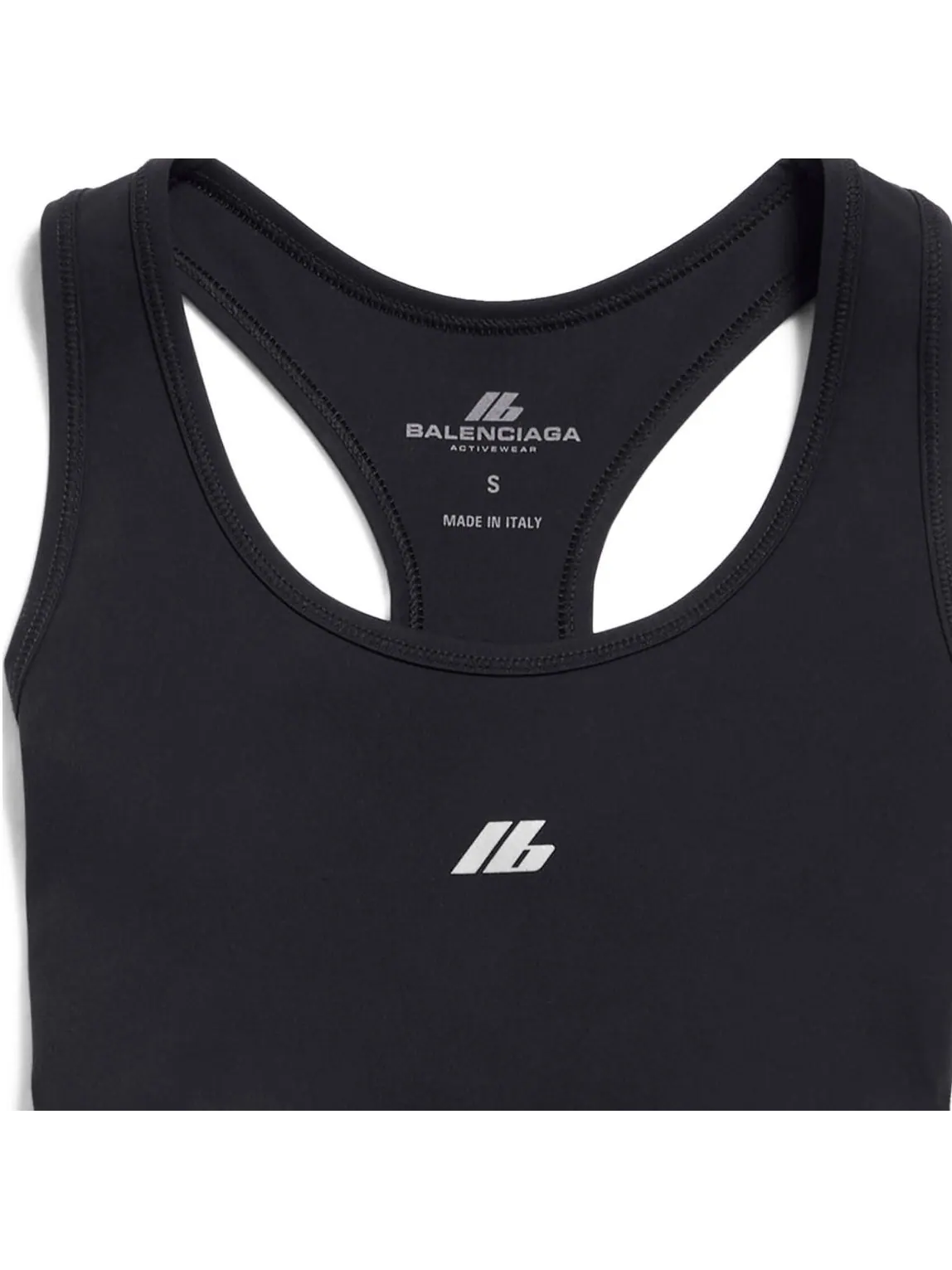 Бюстгальтер (WMNS) Balenciaga Activewear Sports Bra 'Black' — изображение 7 из 7, черный
