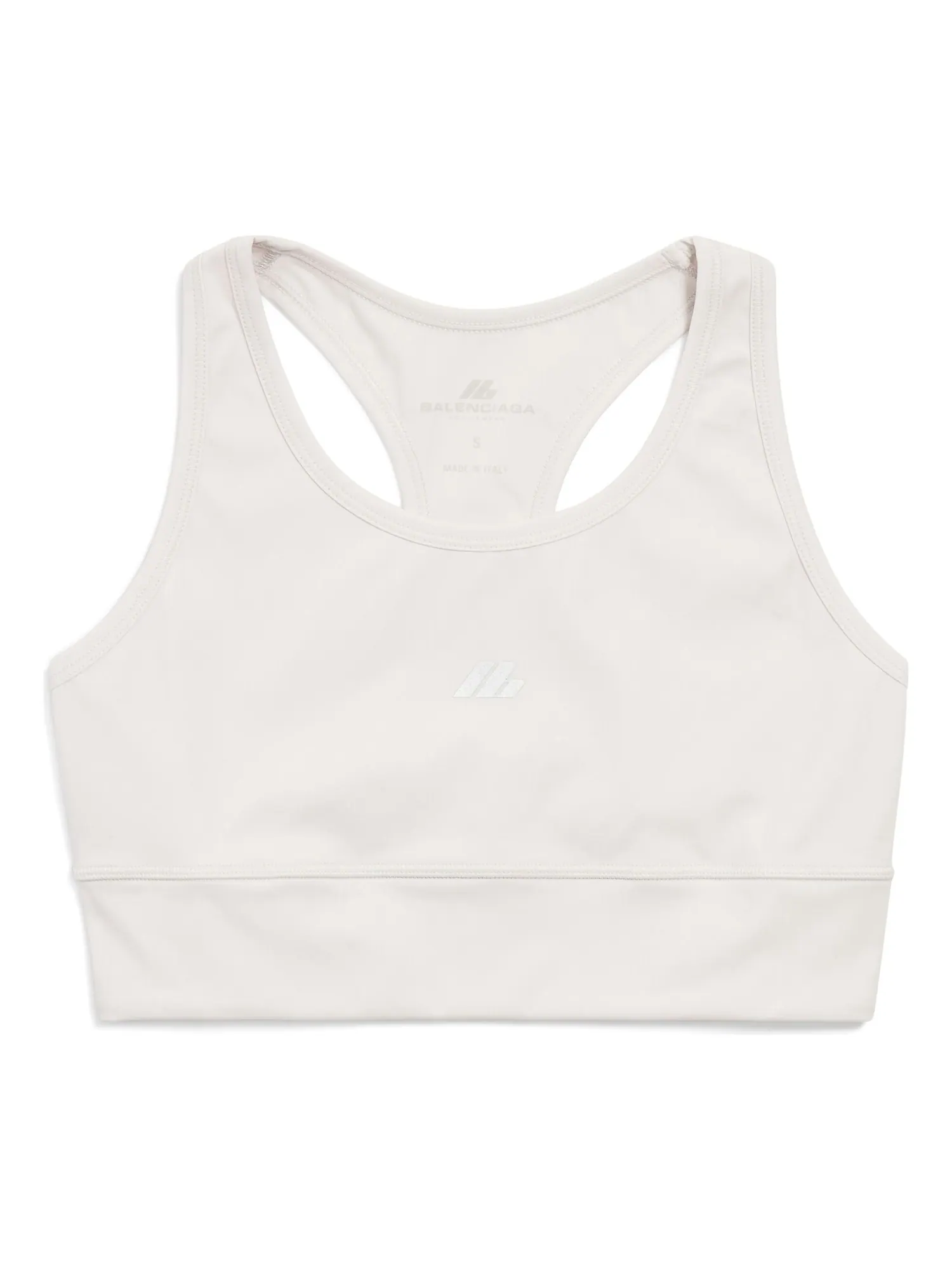(WMNS) Спортивный бюстгальтер Balenciaga Activewear 'Off White' — изображение 1 из 2, белый