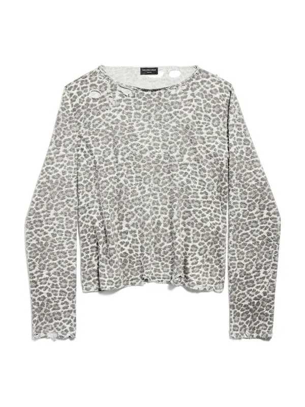 Свитер leopard sweater 'brown' Balenciaga — изображение 1 из 2, коричневый