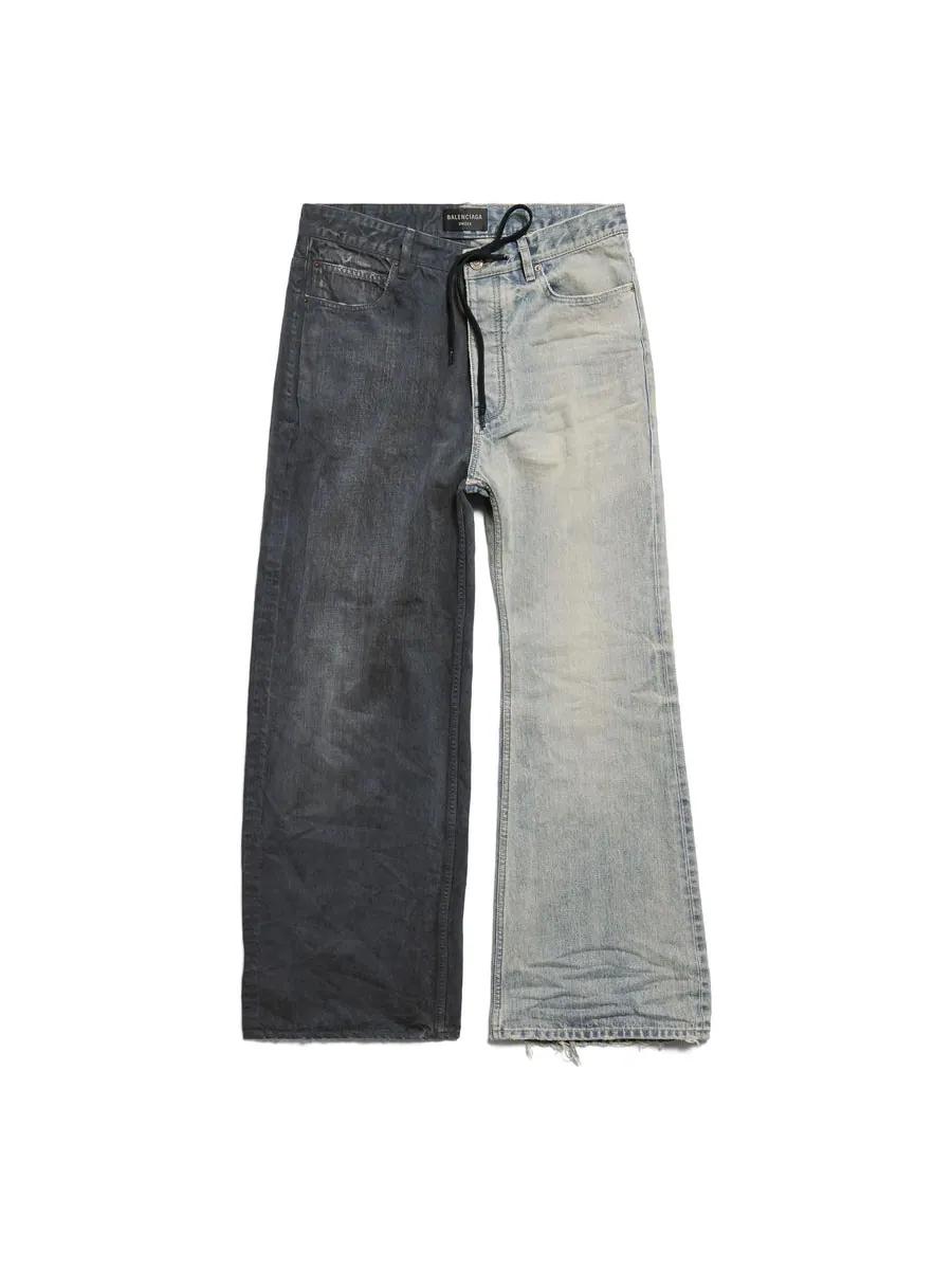 Спортивные брюки Balenciaga Fifty-fifty Pants 'Dark Grey Light Blue' — изображение 1 из 2, серый