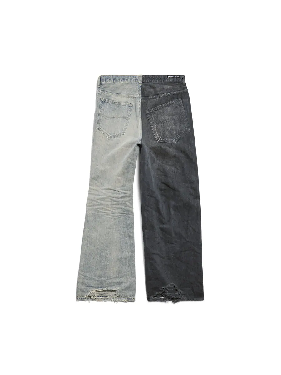 Спортивные брюки Balenciaga Fifty-fifty Pants 'Dark Grey Light Blue' — изображение 2 из 2, серый