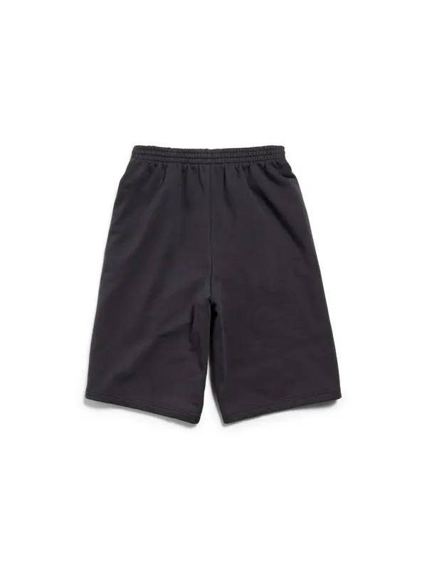Шорты x under armour large shorts 'black white' Balenciaga — изображение 2 из 2, черный/белый