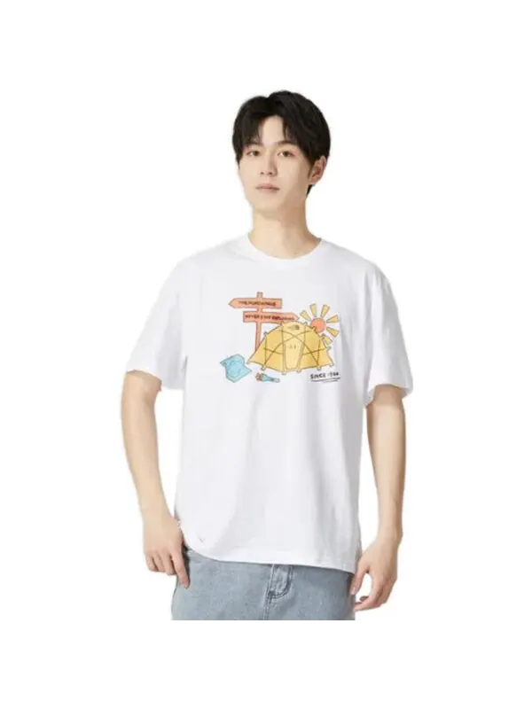 Футболка foundation camp graphic t-shirt 'white' The North Face — изображение 2 из 4, белый