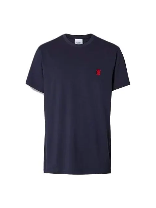 Футболка Burberry Monogram Motif Pattern Cotton Male — изображение 1 из 4, синий