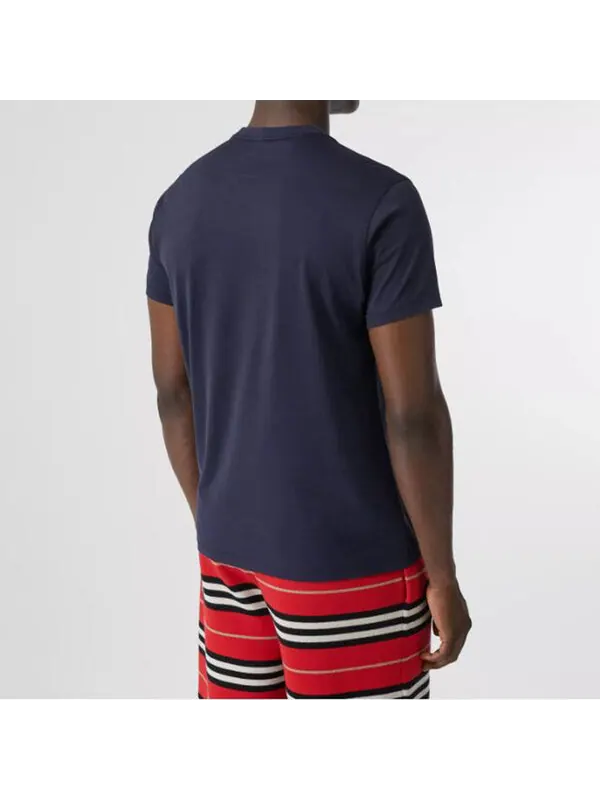 Футболка Burberry Monogram Motif Pattern Cotton Male — изображение 4 из 4, синий