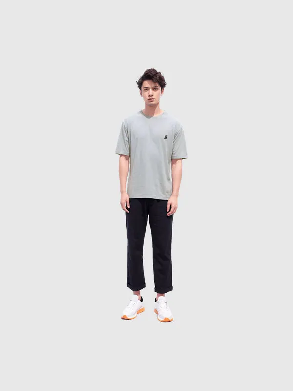 Футболка Burberry Men's Monogram Motif Specific Logo Cotton Short Sleeve — изображение 4 из 4, серый
