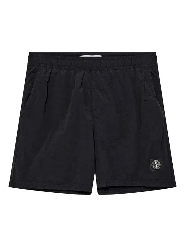 Шорты nylon metal swimming shorts 'black' Stone Island — изображение 1 из 2, черный