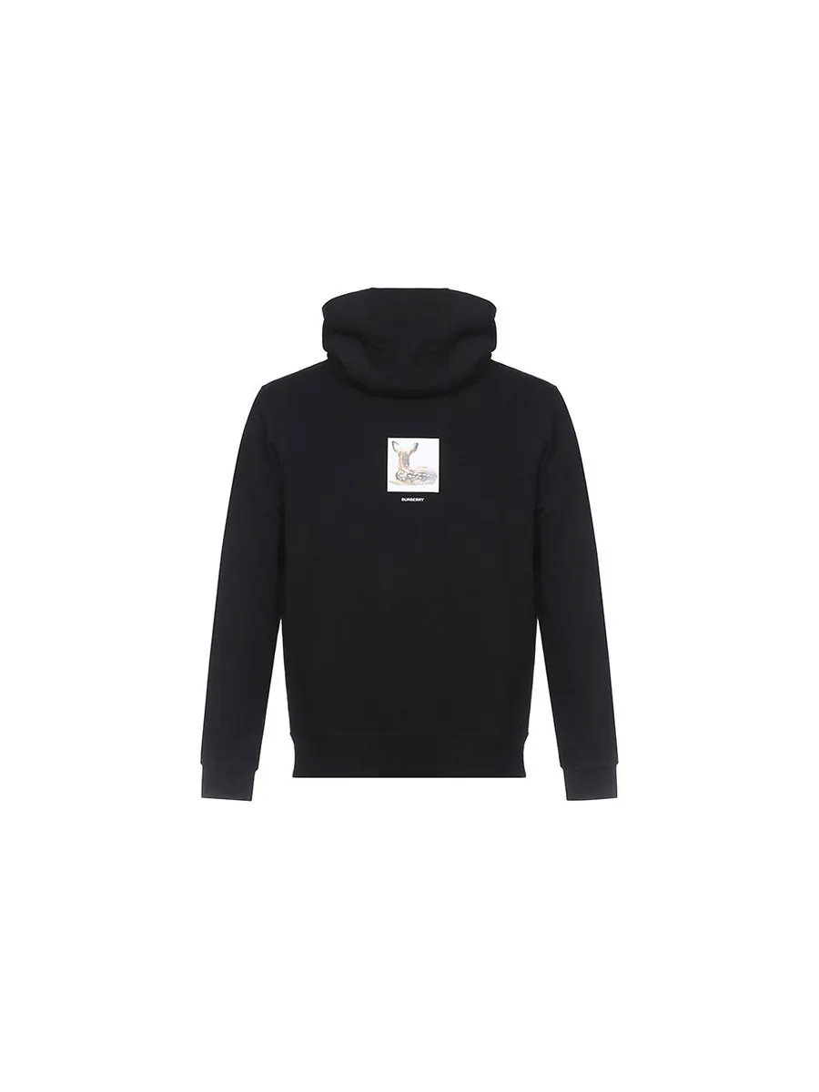 Худи Burberry Printing Cotton Unisex — изображение 2 из 4, бежевый