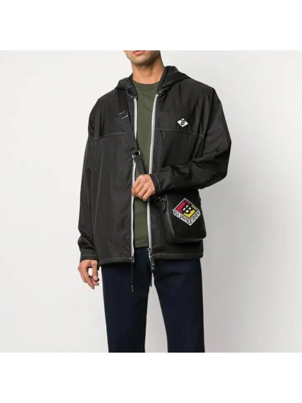 Куртка Burberry Portable Light Hooded Jacket — изображение 3 из 4, черный