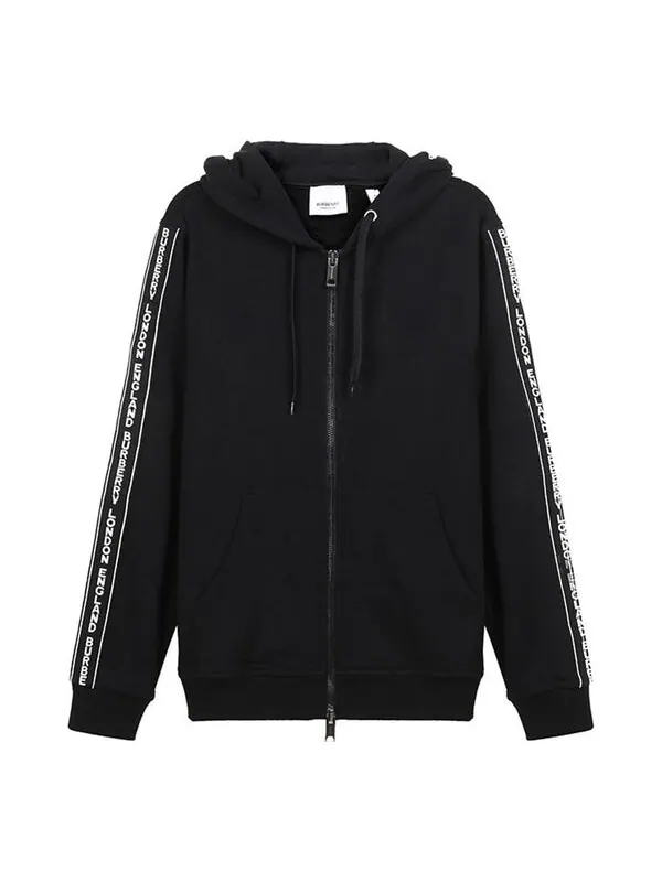 Толстовка Burberry fw20 logo cotton hooded zipper sports tops — изображение 1 из 4, черный