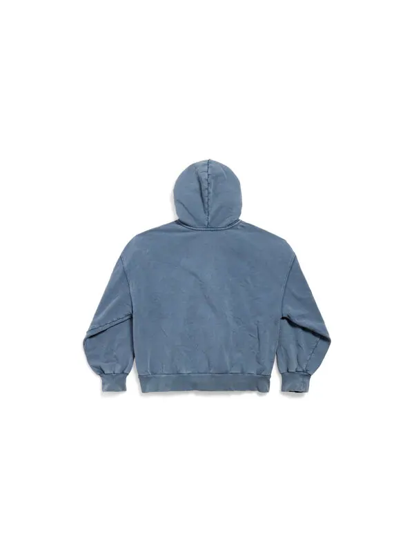 Куртка enjoy paris full zip hoodie regular fit 'faded blue' Balenciaga — изображение 2 из 2, синий