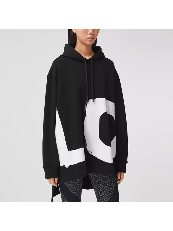 Толстовка Burberry Love Long Sleeve Hoodie — изображение 4 из 4, черный