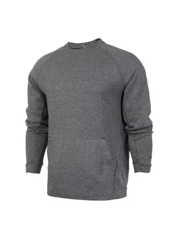 Толстовка Nike Sportswear Tech Fleece Crew 'Black' — изображение 1 из 4, черный