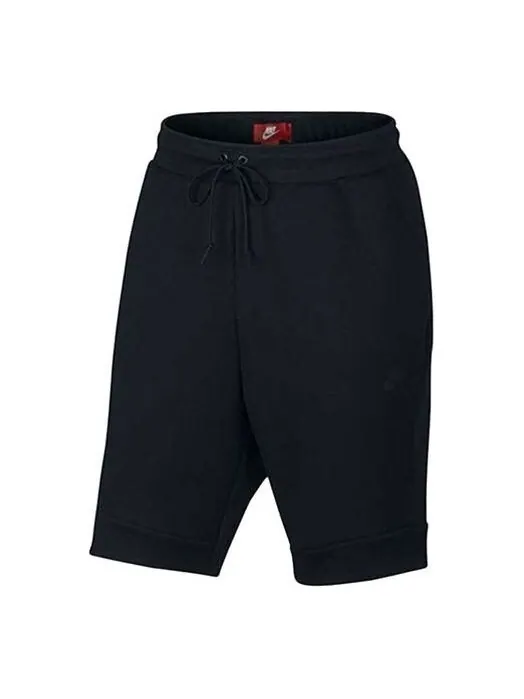 Шорты men's tch flc short alphabet logo lacing loose shorts Nike — изображение 1 из 4, черный