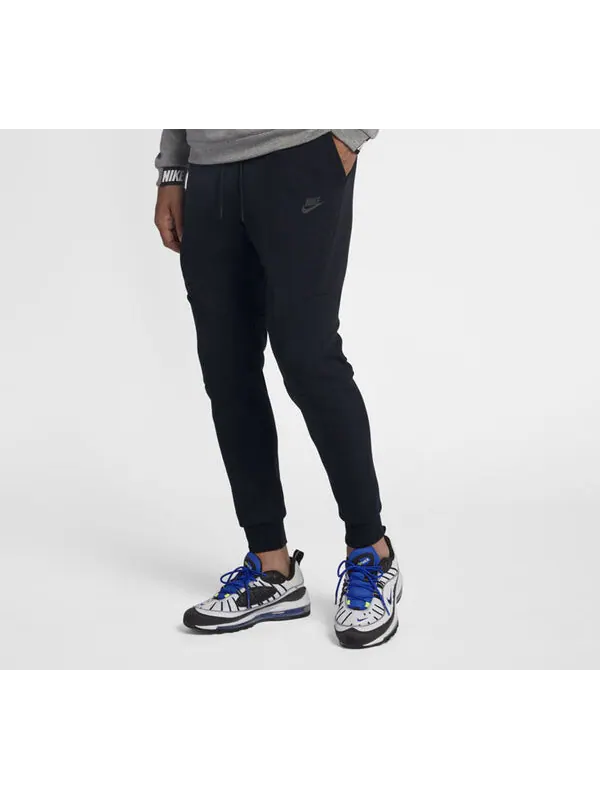 Спортивные штаны Nike Sportswear Tech Fleece Casual Sports Long Pants Black — изображение 3 из 4, черный
