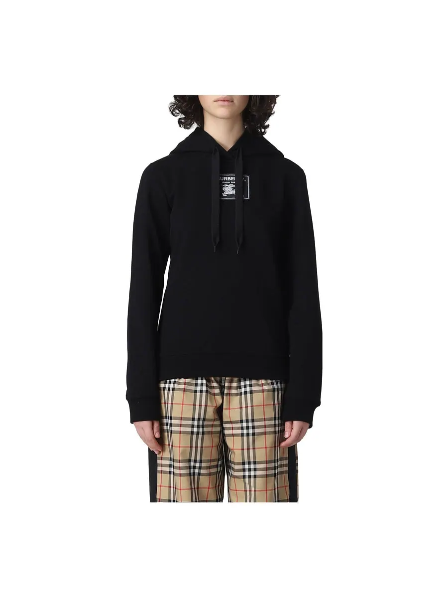 Худи Burberry Prosum Label, женские — изображение 3 из 3, черный