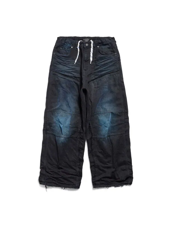 Брюки double knee pants 'dark blue' Balenciaga — изображение 1 из 2, синий