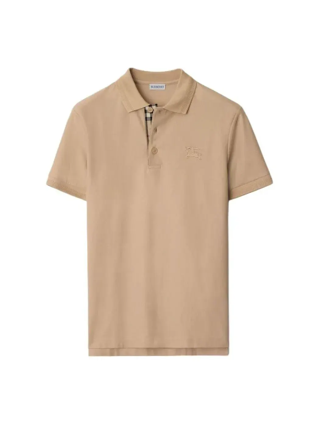 Поло Burberry Soft Fawn бежевый из хлопка — изображение 1 из 5