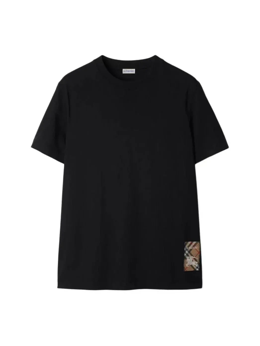 Футболка Burberry 26 Check Label, хлопковая — изображение 1 из 5, черный