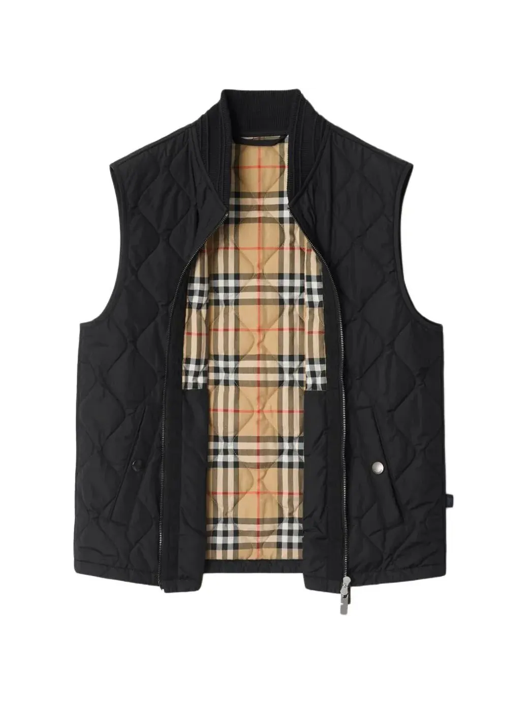 Жилет Burberry стеганый нейлоновый — изображение 3 из 6, черный