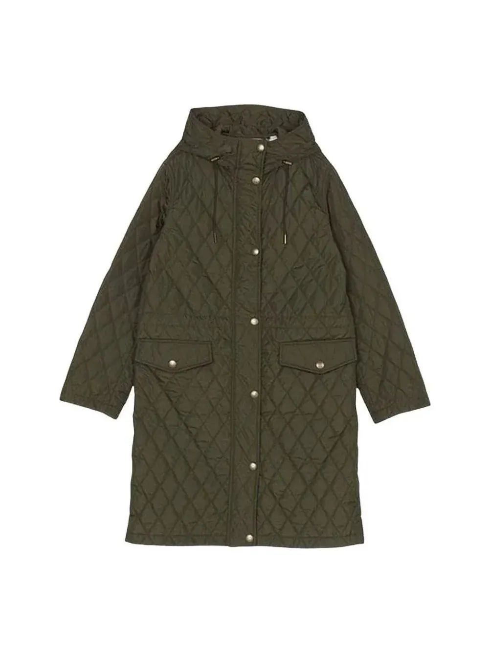 Пальто Burberry Hillgate, женское — изображение 1 из 9, зеленый