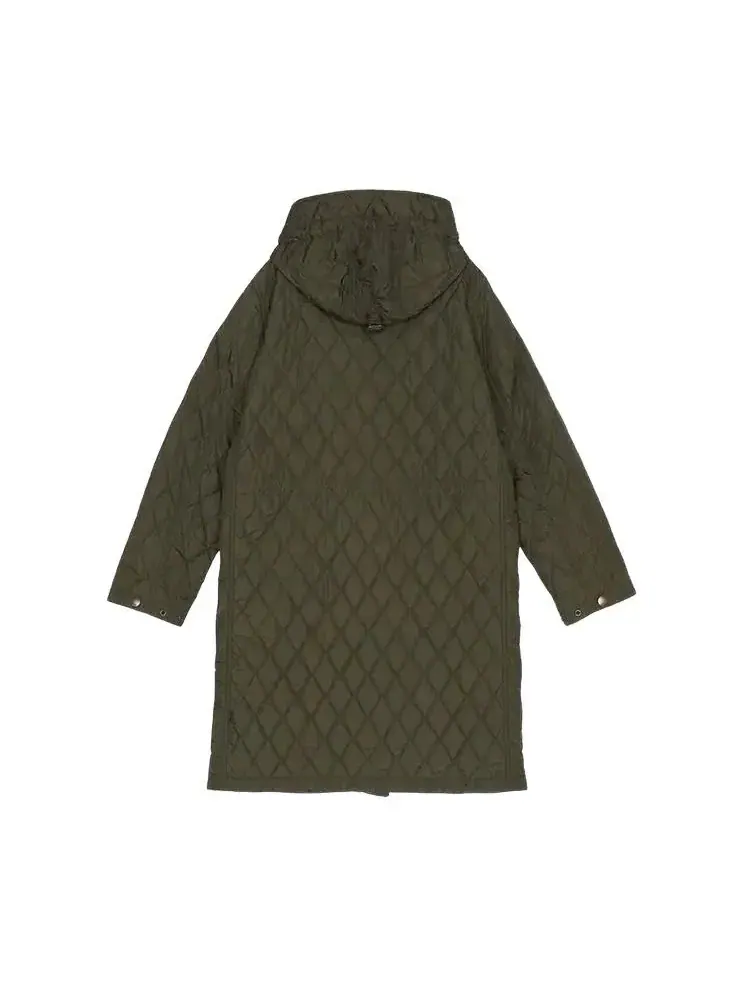 Пальто Burberry Hillgate, женское — изображение 2 из 9, зеленый