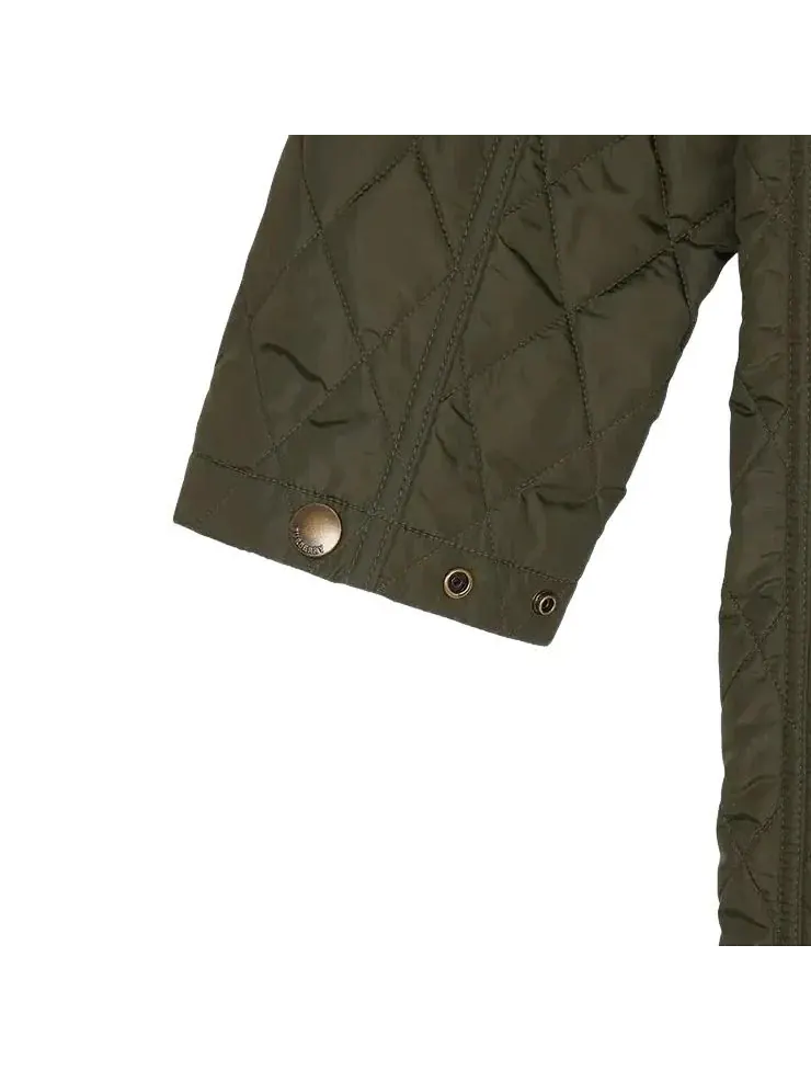 Пальто Burberry Hillgate, женское — изображение 7 из 9, зеленый