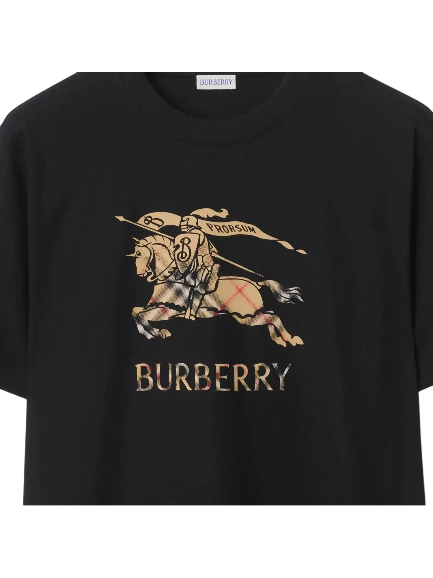 Футболка Burberry Ombr? из хлопка — изображение 2 из 5, черный