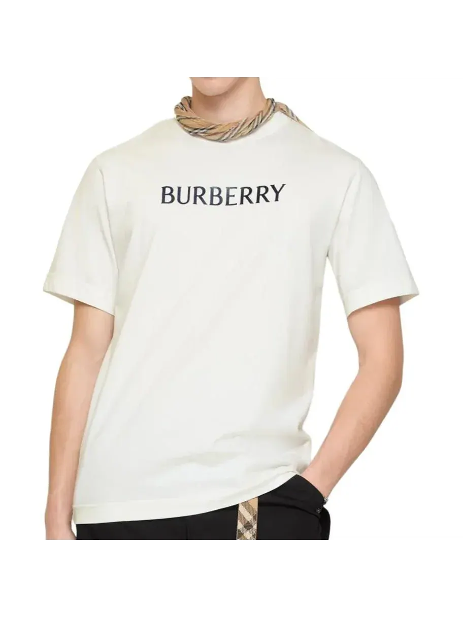 Футболка Burberry с логотипом 26 — изображение 4 из 5, белый
