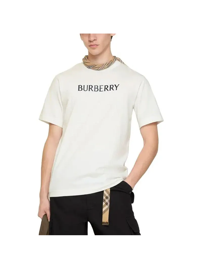 Футболка Burberry с логотипом 26 — изображение 5 из 5, белый