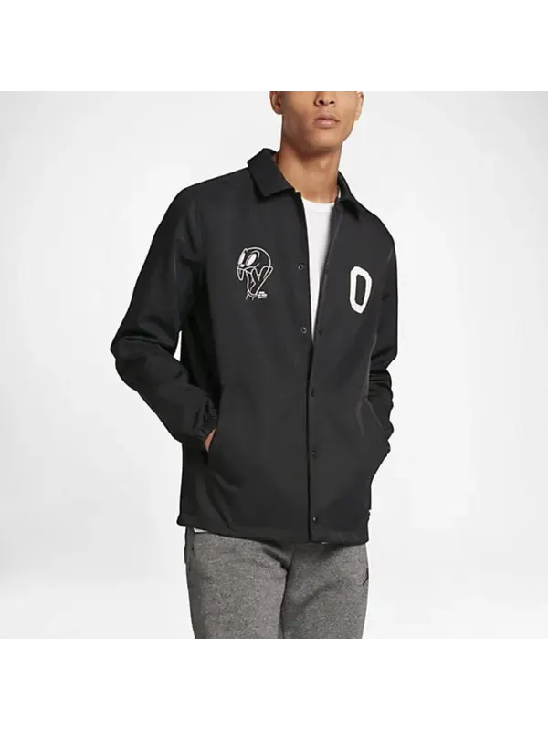 Куртка Air Jordan 11 Space Jam Jacket 'Black Pastel Yellow' — изображение 3 из 4, черный/желтый