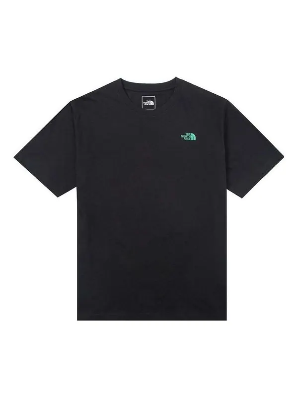Футболка logo shirt 'black' The North Face — изображение 1 из 3, черный/синий