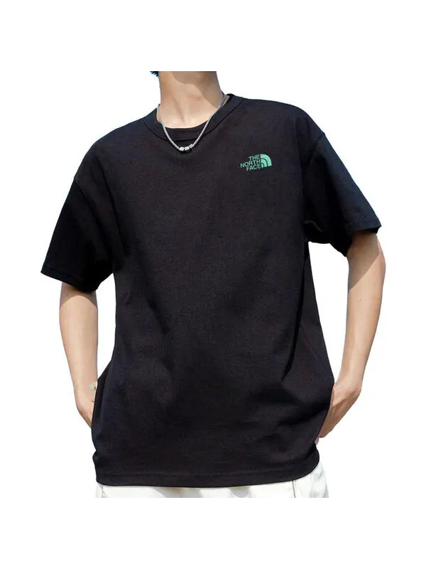 Футболка logo shirt 'black' The North Face — изображение 2 из 3, черный/синий