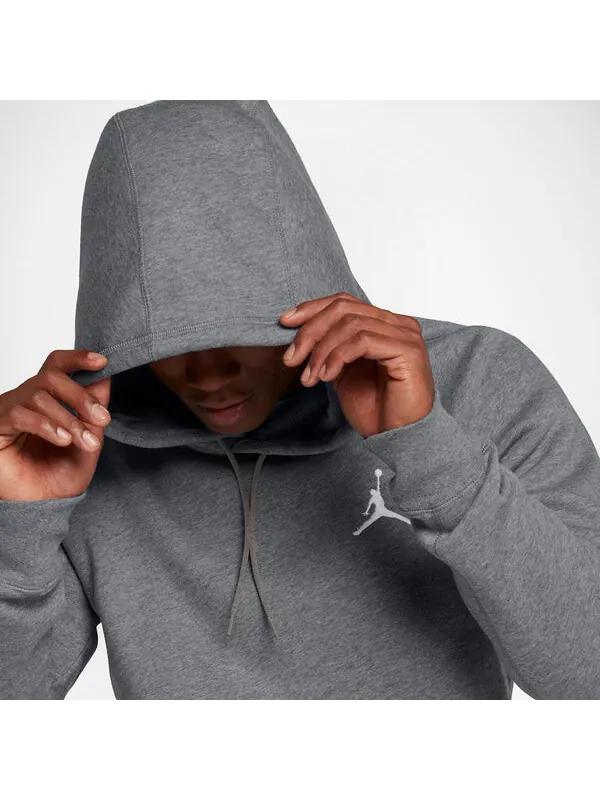 Толстовка с капюшоном из флиса Air Jordan — изображение 3 из 4, серый